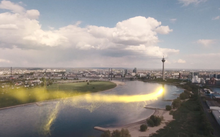 Animation für die Düsseldorfer Eishockey-Mannschaft